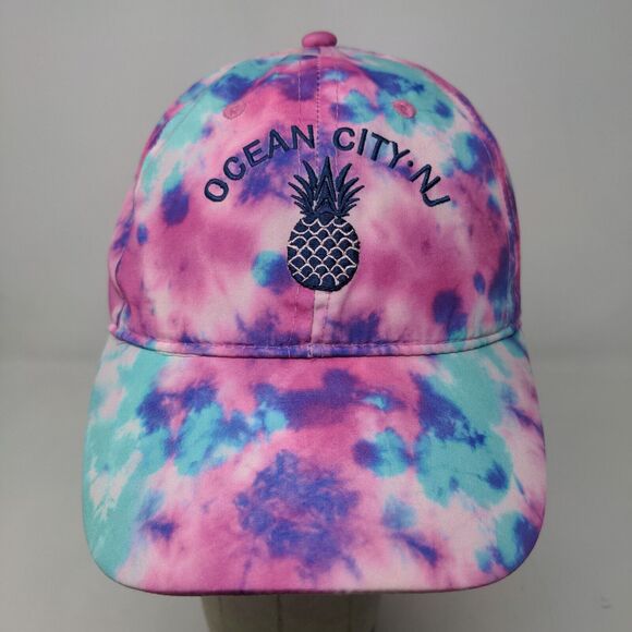 Lucky 7 USA Women's Strapback Hat Multicolor Tie Dye Embroidered Ocean City NJ - Picture 3 of 11